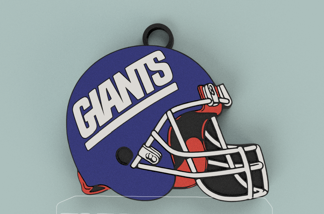 Giants Inspired Helmet Big Chain