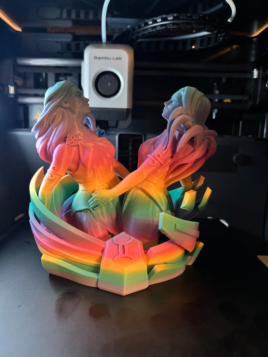 Gemini Zodiac Statue